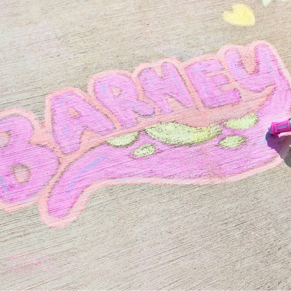 Barney Chalk Holders Set with chalk- Multicolor - Picture 6 of 6